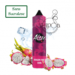 Liquide DRAGON FRUIT ZERO ICE 0% SUCRALOSE 50 ML -AISU ZAP JUICE