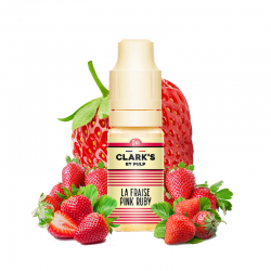 E LIQUIDE LA FRAISE PINK RUBY 10ML - CLARK'S - PULP