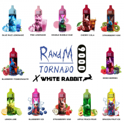 PODS RECHARGEABLES 9000 PUFFS / 18 ML - TORNADO RANDM X WHITE RABBIT